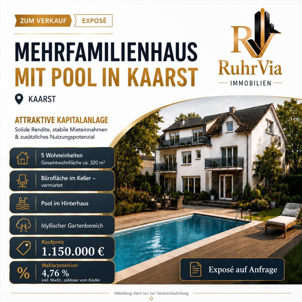 Mehrfamilienhaus mit Pool in Kaarst – Kaarst, NRW