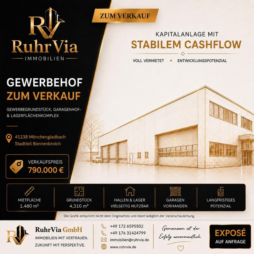 Gewerbehof in Mönchengladbach-Bonnenbroich – 41238 Mönchengladbach-Bonnenbroich, NRW